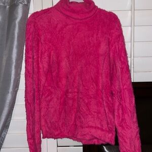 Cozy Pink Turtleneck Sweater